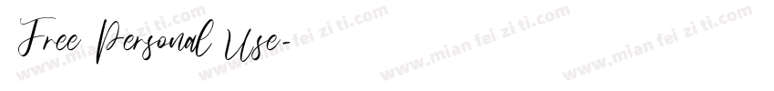 Free Personal Use字体转换